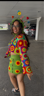 Rainbow Granny Square Cardigan